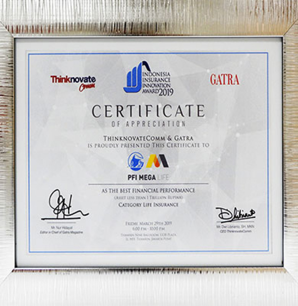 Company Awards Pfi Mega Life